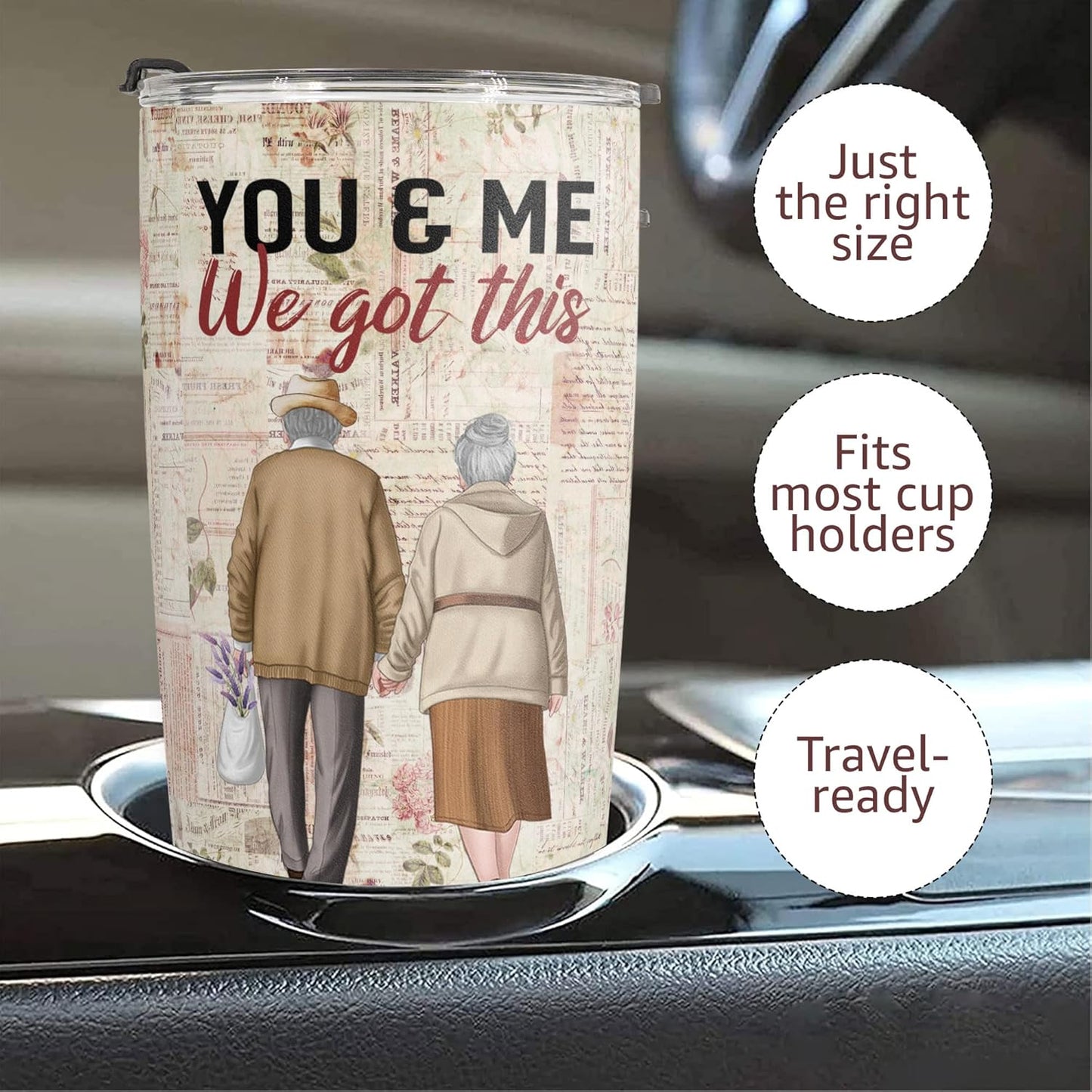 Valentines Day Gifts for Her - Birthday Gifts for Wife & Romatic Gifts for Her for Anniversary Christmas Gifts for Wife Gifts for Women - Stainless Steel Tumbler 20Oz I Love You Wife Gifts