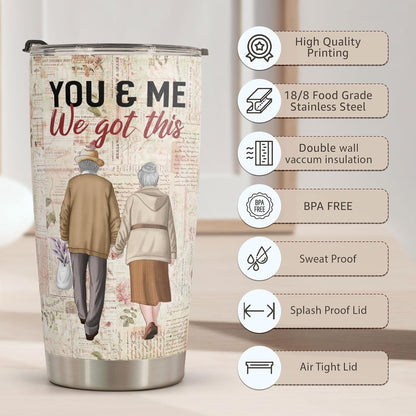 Valentines Day Gifts for Her - Birthday Gifts for Wife & Romatic Gifts for Her for Anniversary Christmas Gifts for Wife Gifts for Women - Stainless Steel Tumbler 20Oz I Love You Wife Gifts